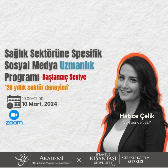 Sağlık Sektörüne Spesifik Sosyal Medya Uzmanlık Programı – Başlangıç Seviye